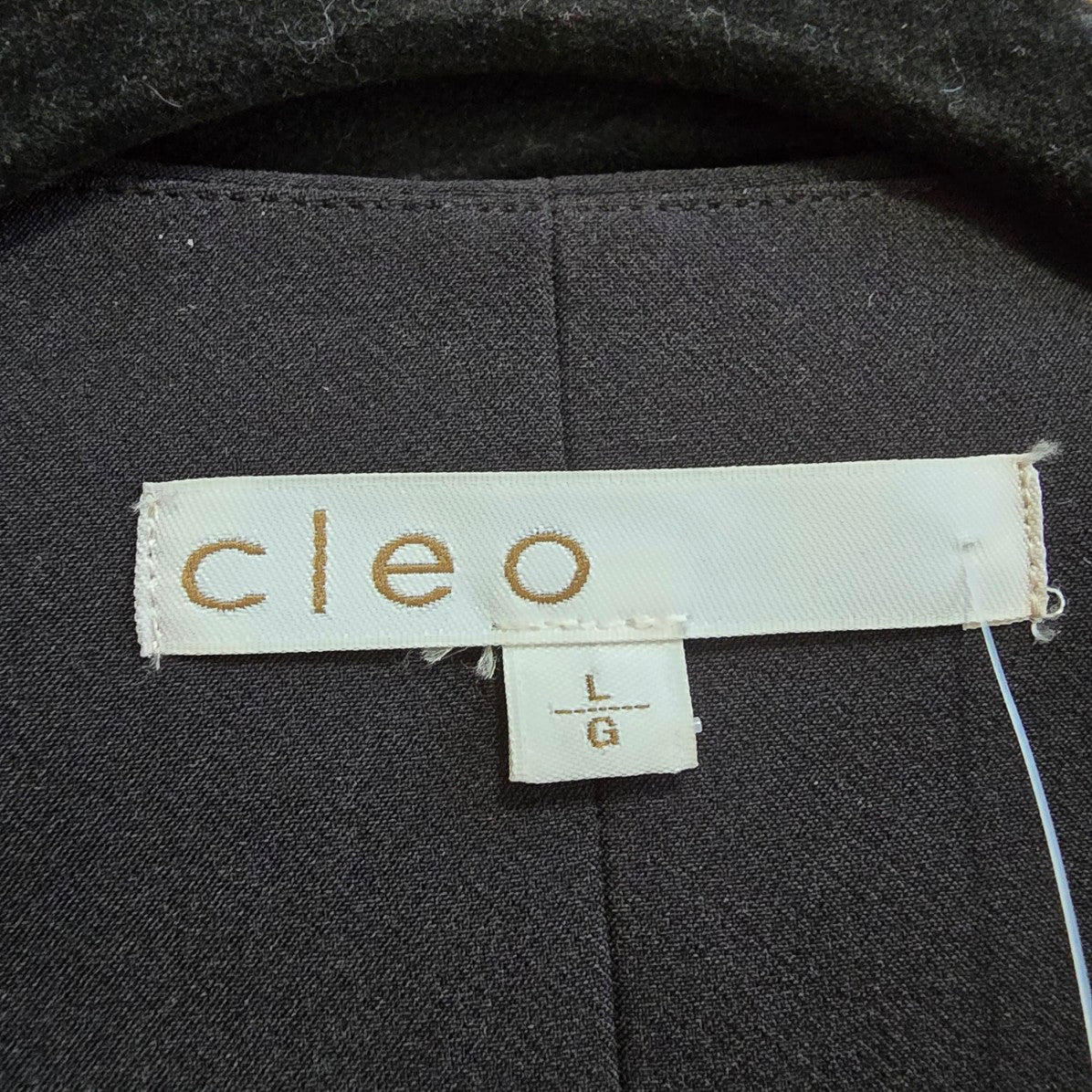 Cleo Black Asymmetrical Vest Size L