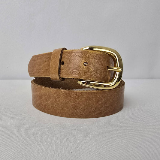 Brown Leather Belt Size S
