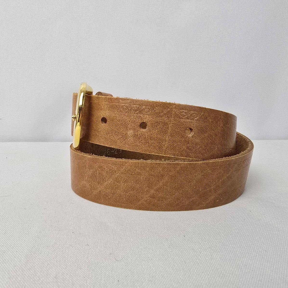Brown Leather Belt Size S