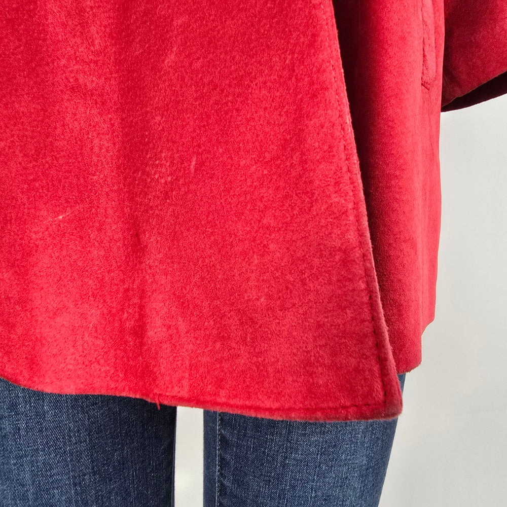 Vintage Danier Red Leather Jacket Size S/M