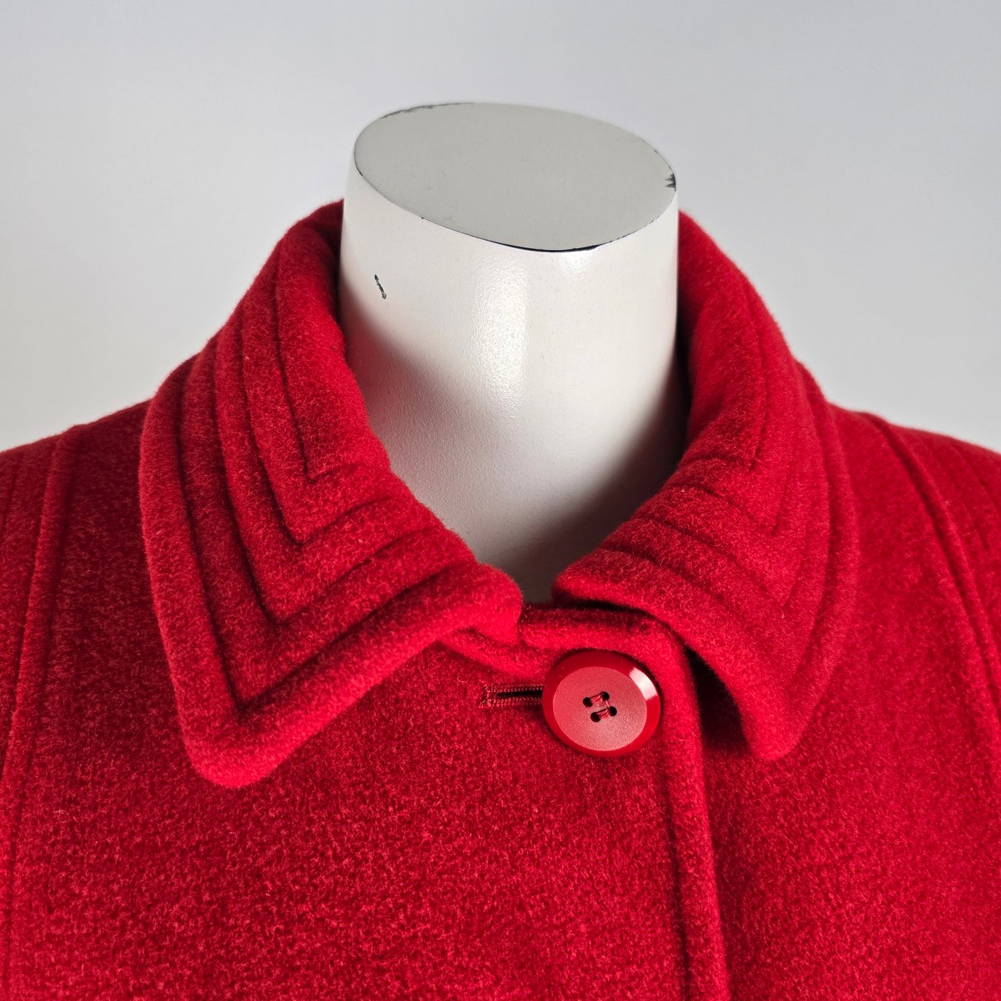 Vintage D'Allaird's Red Wool Button Up Jackett Size 16