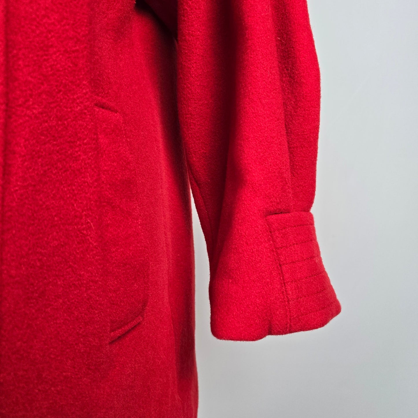 Vintage D'Allaird's Red Wool Button Up Jackett Size 16