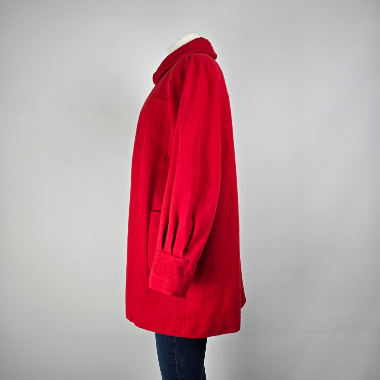 Vintage D'Allaird's Red Wool Button Up Jackett Size 16