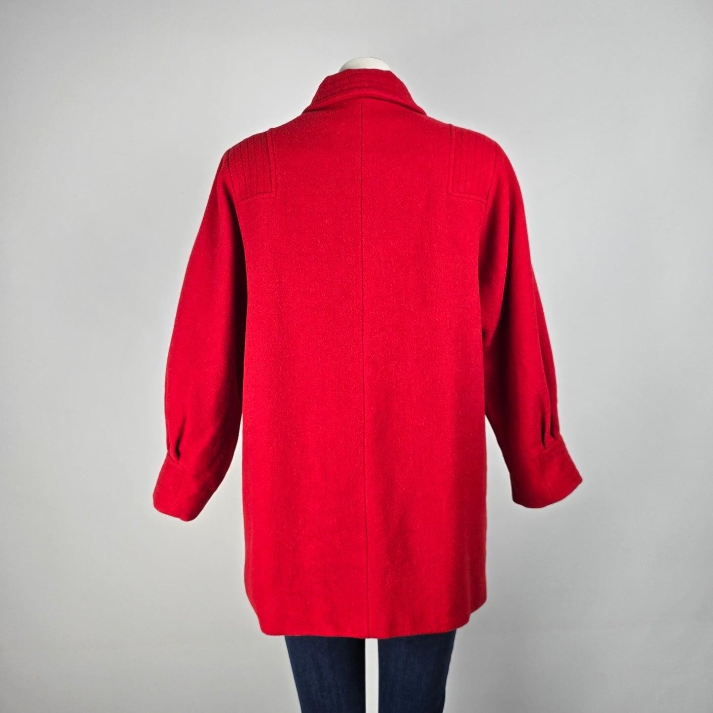 Vintage D'Allaird's Red Wool Button Up Jackett Size 16