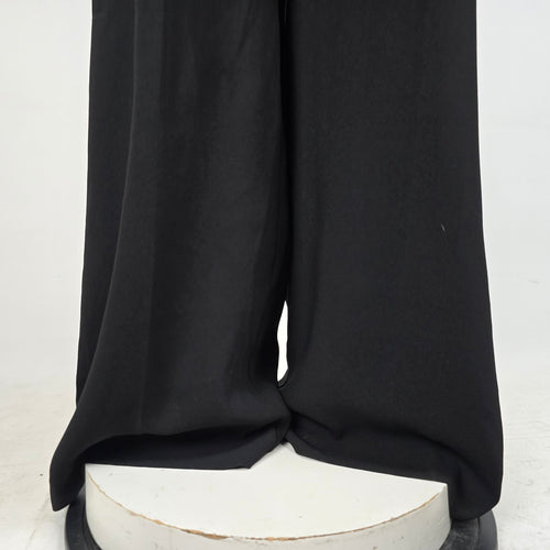 Ricki's Black Satin Trimmed Jumpsuit Size 12