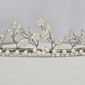 Crystal & Faux Pearl Bridal Hair Accessory