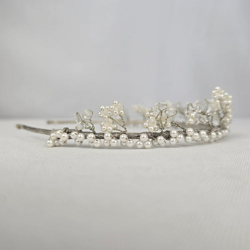 Crystal & Faux Pearl Bridal Hair Accessory