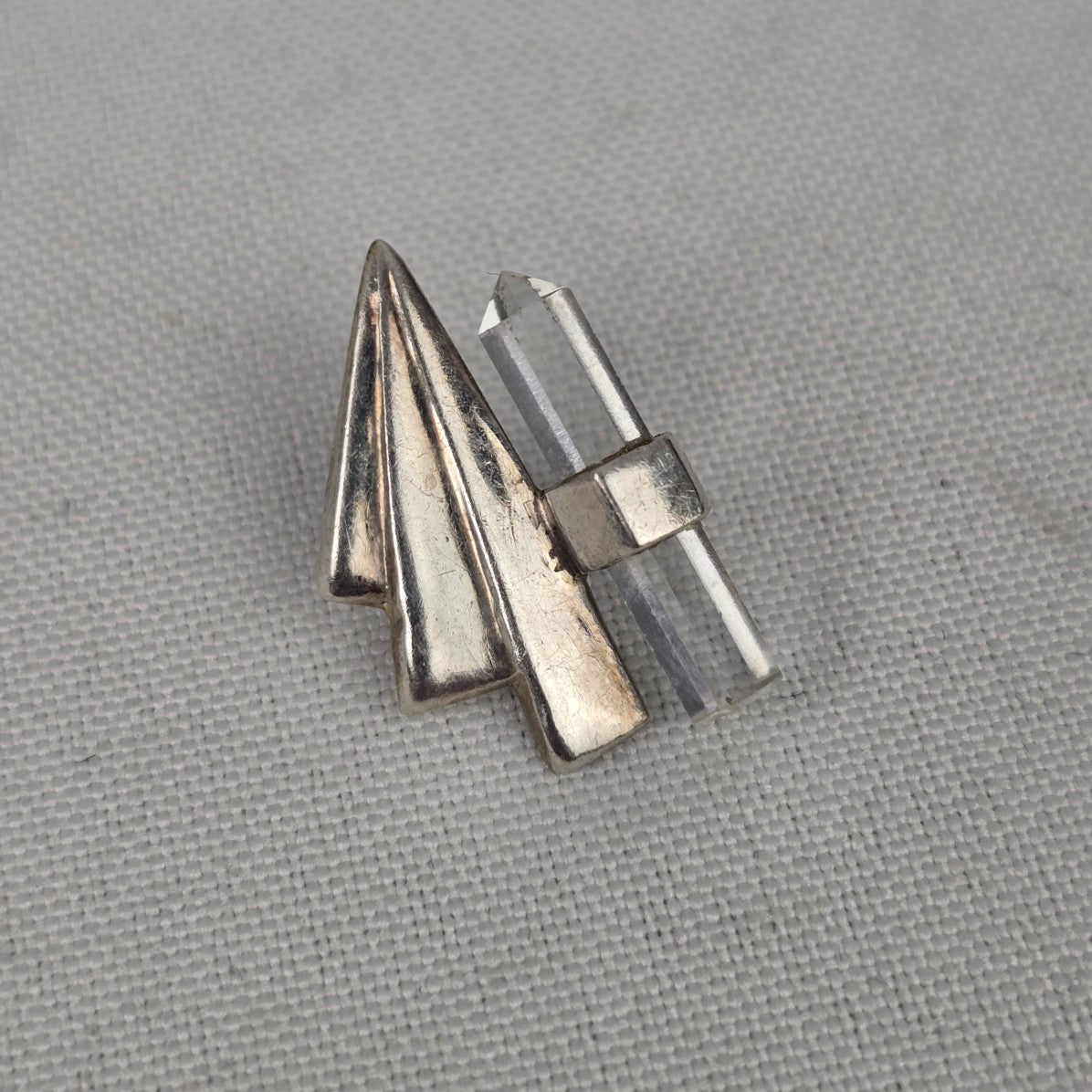Silver & Quartz Stud Earrings