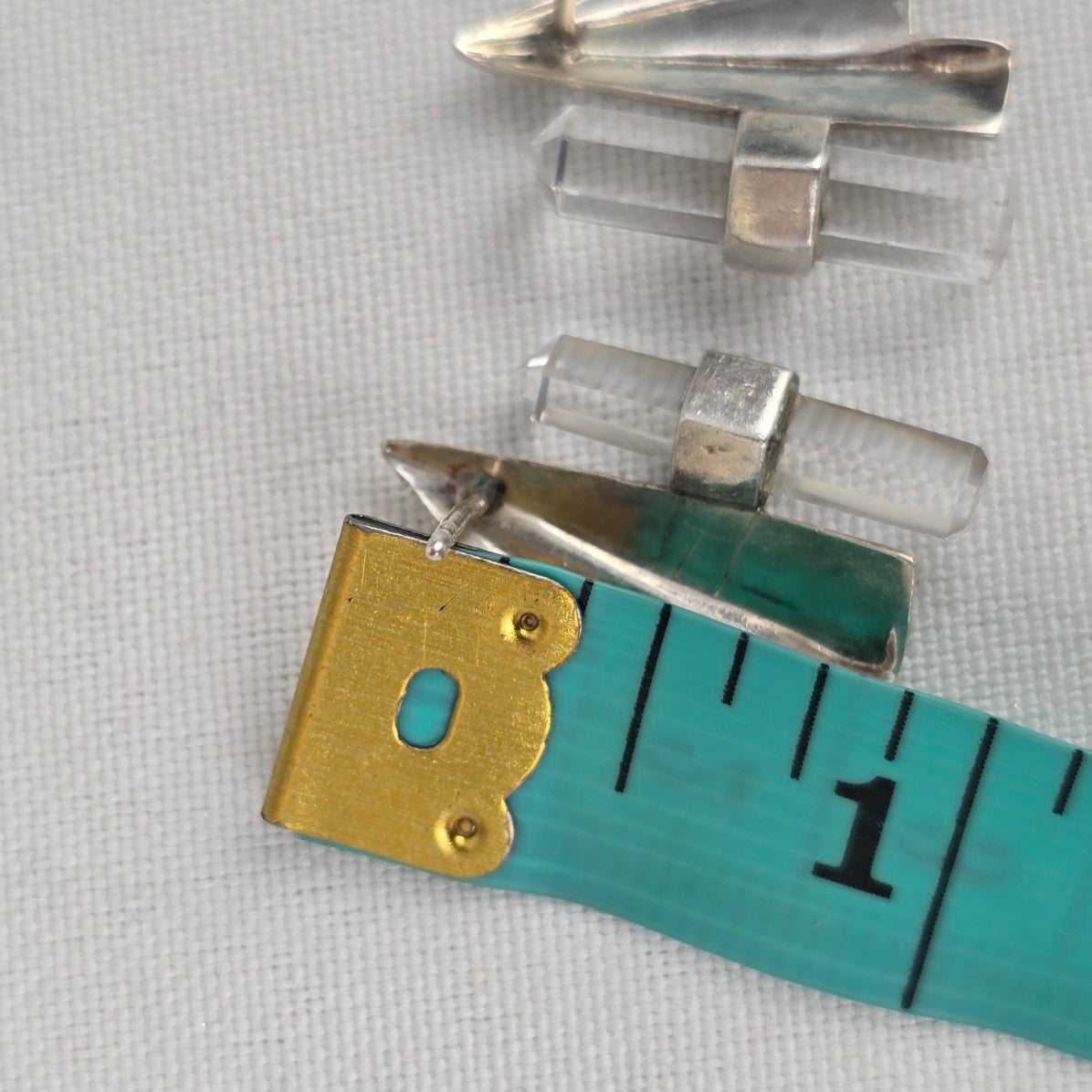 Silver & Quartz Stud Earrings