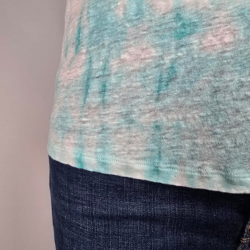 Ralph Lauren Green Tie Dye Cotton T-shirt Size S