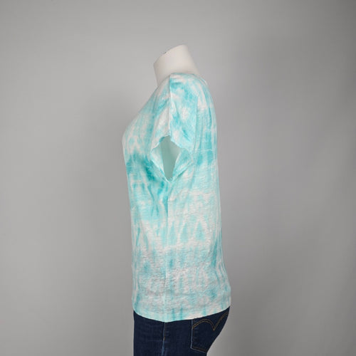 Ralph Lauren Green Tie Dye Cotton T-shirt Size S