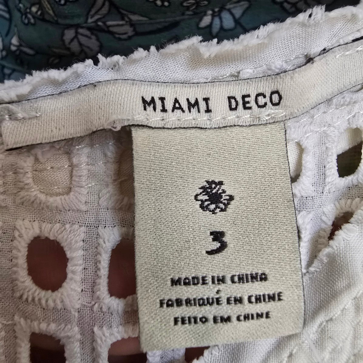 Maison Scotch Miami Deco Cream Eyelet Detail Blouse Size M
