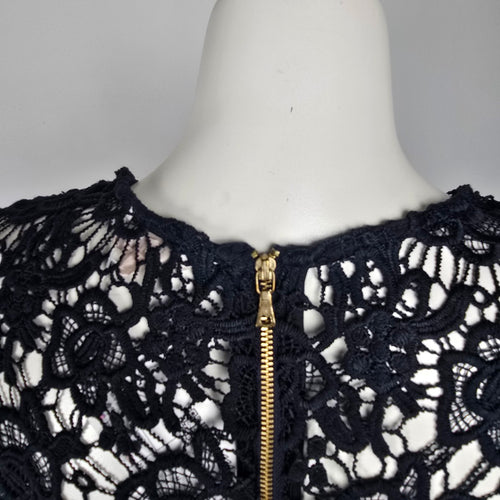 Nanette Lepore Black Lace Top Size M