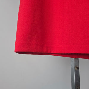 Vintage Jacques Vert Red Wool Skirt Size 12