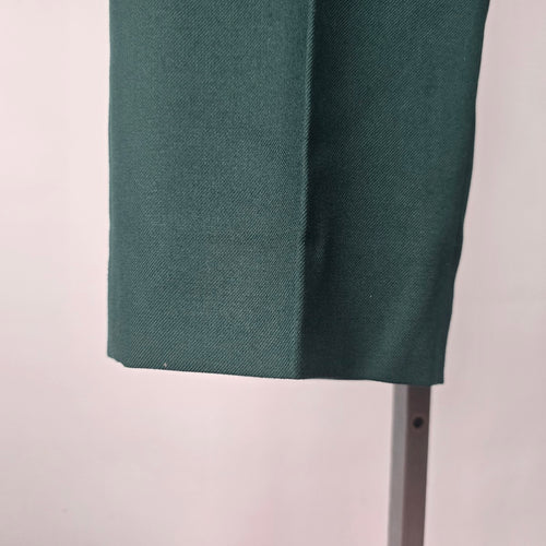 Vintage Green Wool Cropped Straight Leg Pants Size 40