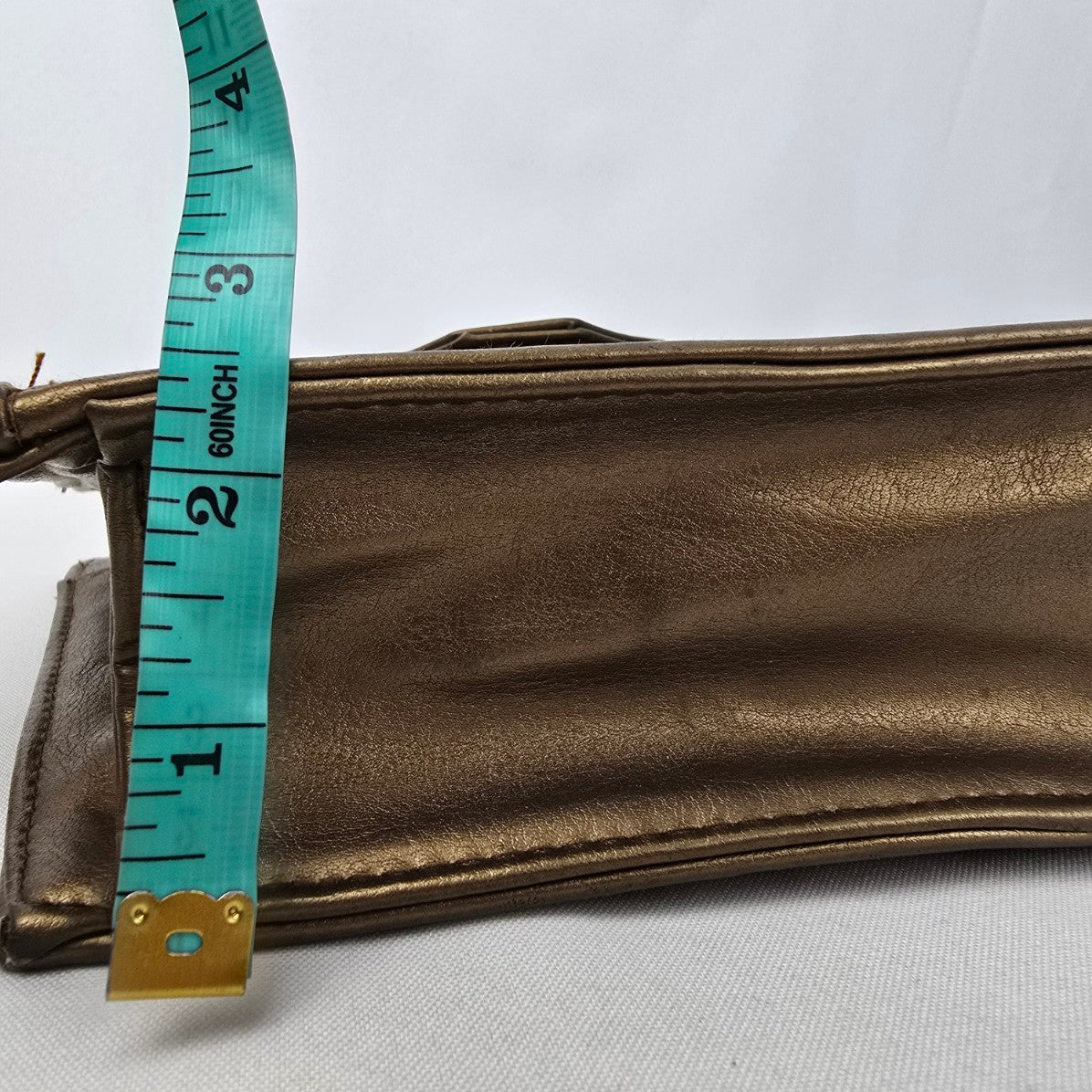Vintage Brown & Gold Shoulder Purse