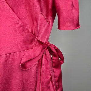 Pieces Pink Ruffle Wrap Dress Size M