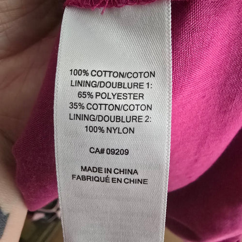 Cleo Petites Pink Eeylet Cotton Shift Dress Size 10