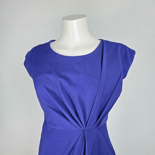 Angeleye London Blue Draped Sheath Dress Size S