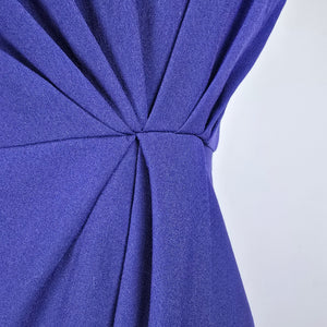 Angeleye London Blue Draped Sheath Dress Size S