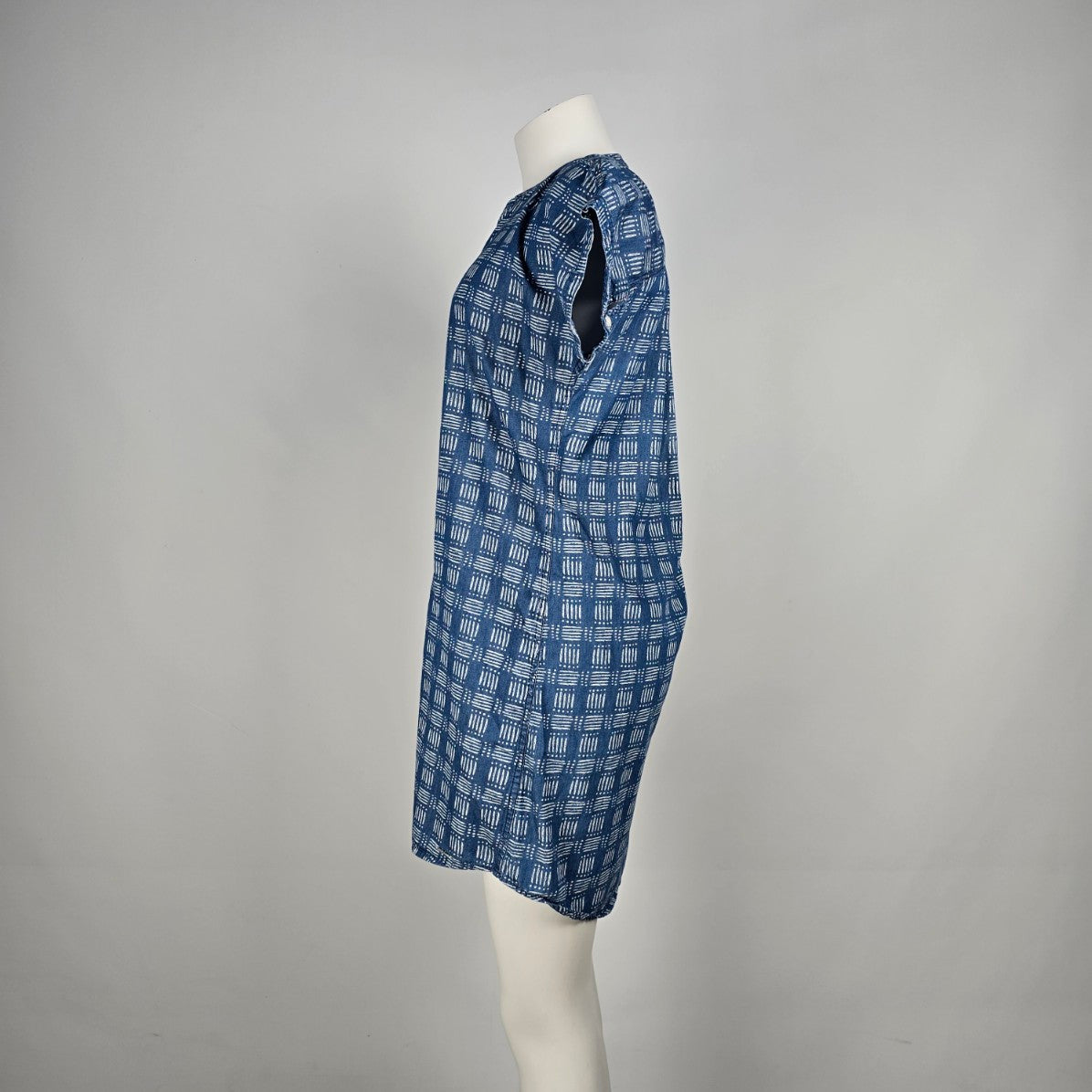 U.S. Polo Assn Blue Cotton Shirt Dress Size M
