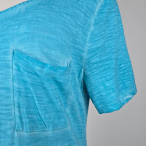 Chico's Aqua Blue Cotton Maxi Dress Size M