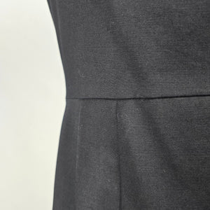 Tahari Black Cotton Sheath Mini Dress Size 6