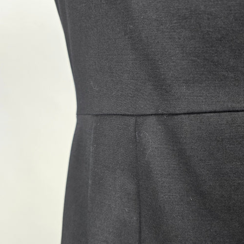 Tahari Black Cotton Sheath Mini Dress Size 6