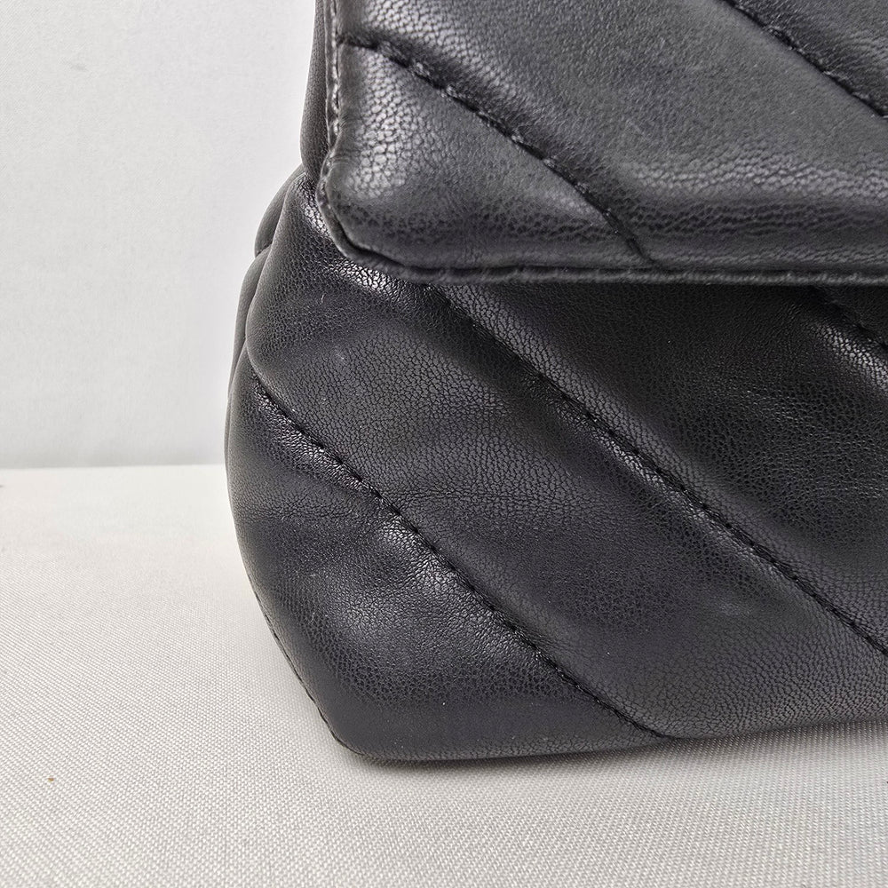 Badgley Mischka Black Quilted Shoulder Purse