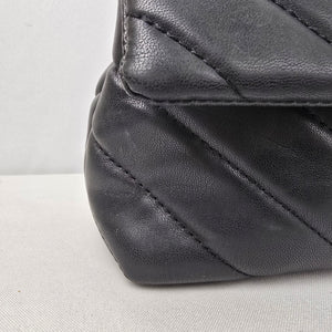 Badgley Mischka Black Quilted Shoulder Purse