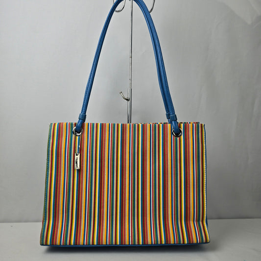 Sag Harbor Blue Stripped Shoulder Purse