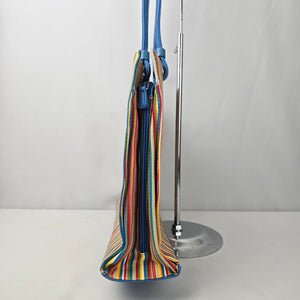 Sag Harbor Blue Stripped Shoulder Purse