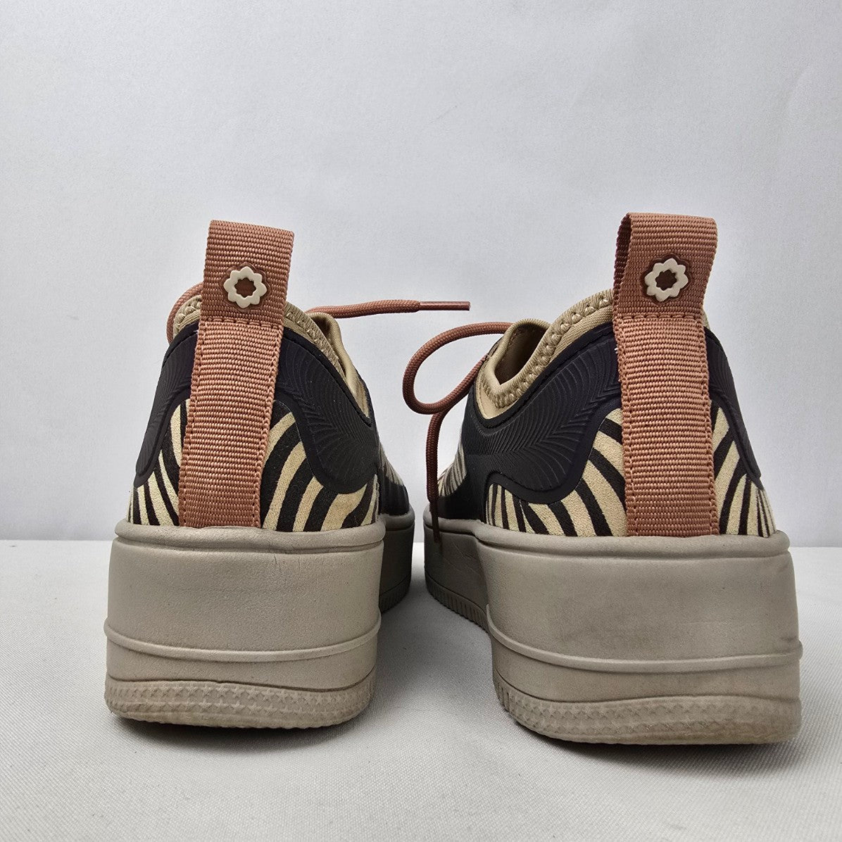Camila's Zebra Print Lace Up Sneakers Size 8