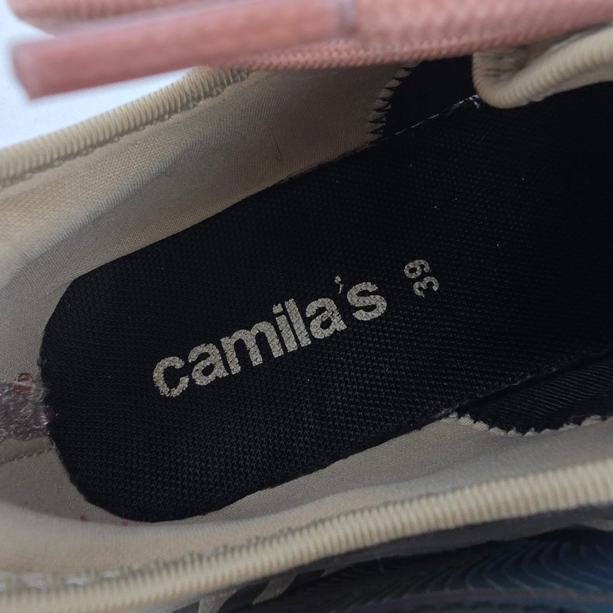Camila's Zebra Print Lace Up Sneakers Size 8