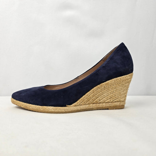 GAIMO Teva Navy Suede Wedge Heel Shoes Size 6.5