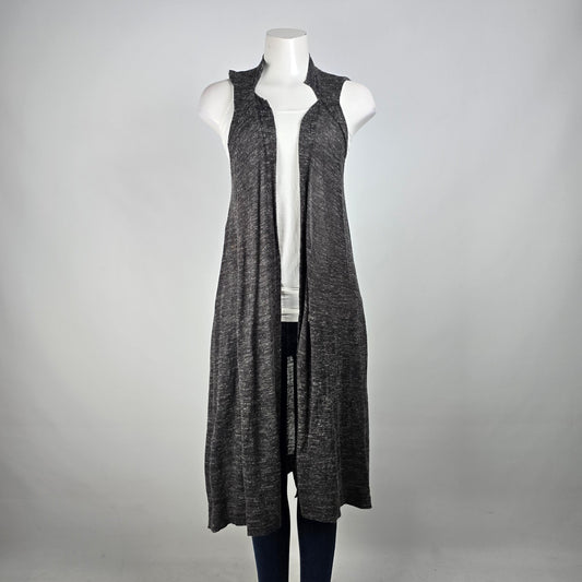 Free People Grey Knit Long Vest Size XS