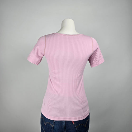 Lululemon Ebb to Street Short-Sleeve Pink Shirt Size 8