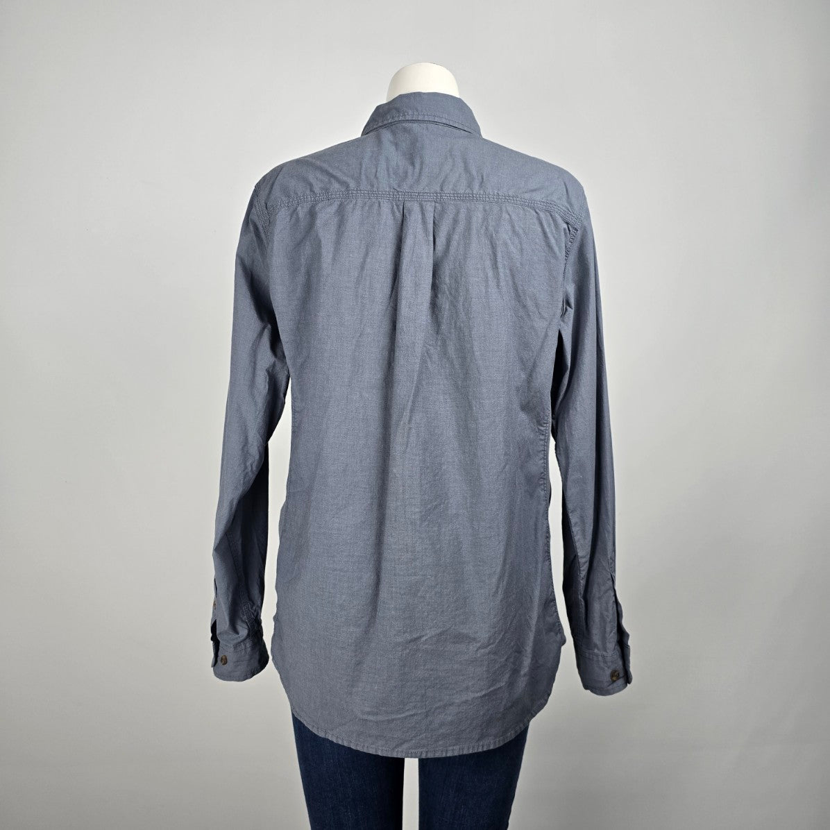 Carhartt Grey Cotton Button Up Top Size XL