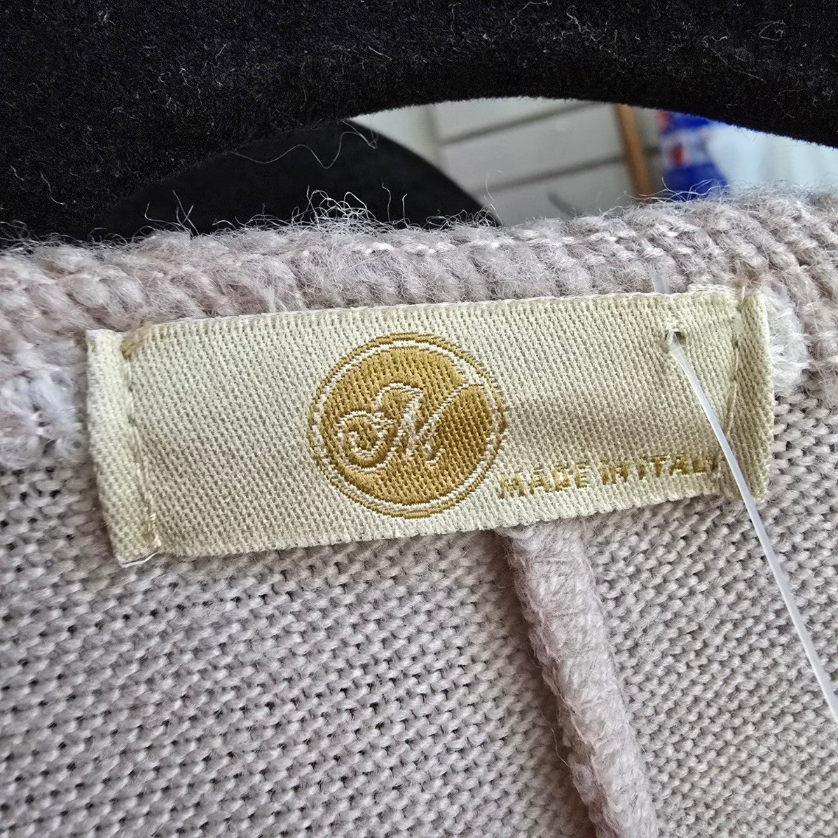 Made In Italy Pink Eyelash Knit Sweater Size L