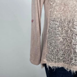 Made In Italy Pink Eyelash Knit Sweater Size L