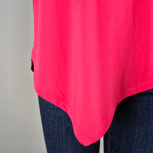 Joseph Ribkoff Pink Asymmetrical Top Size 10