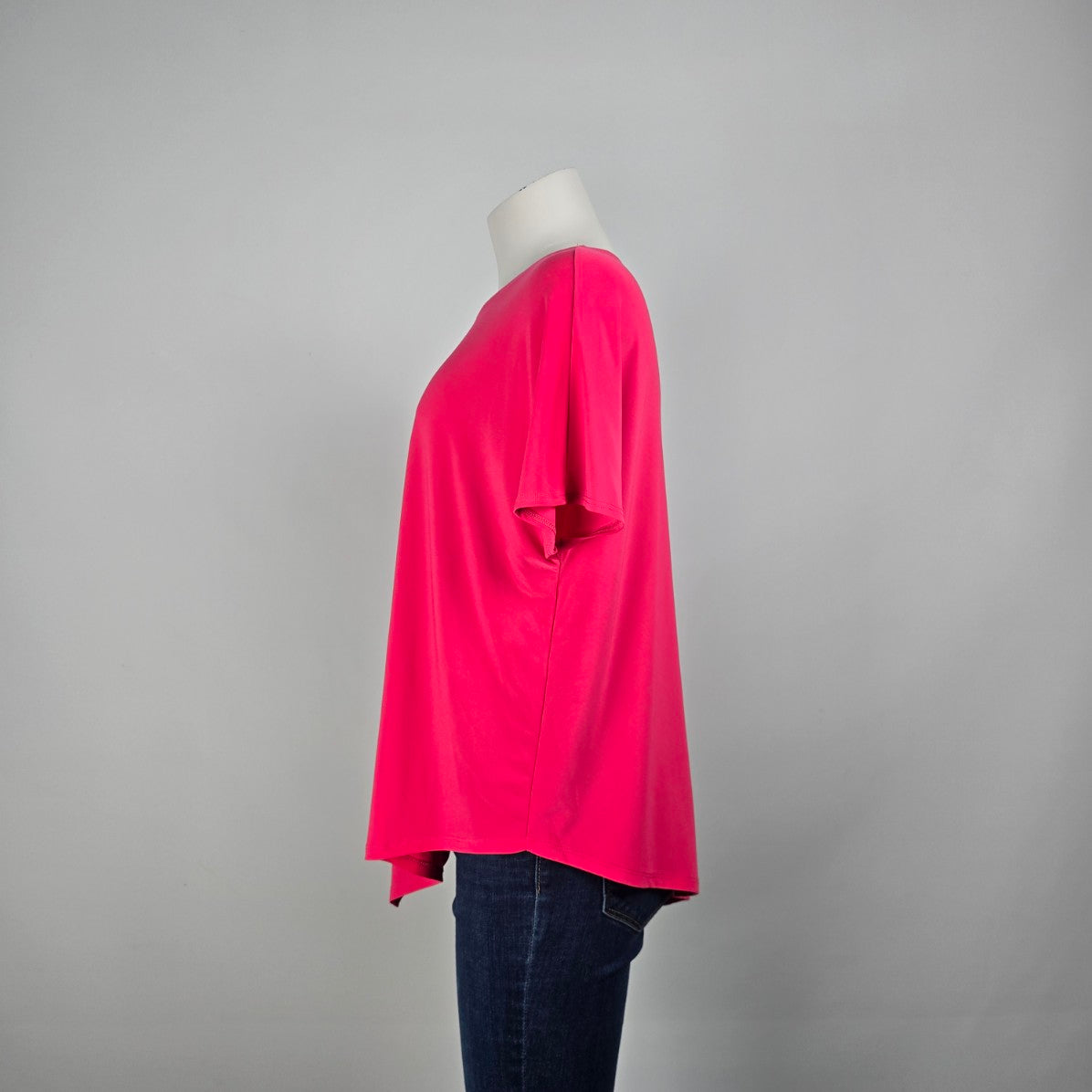Joseph Ribkoff Pink Asymmetrical Top Size 10