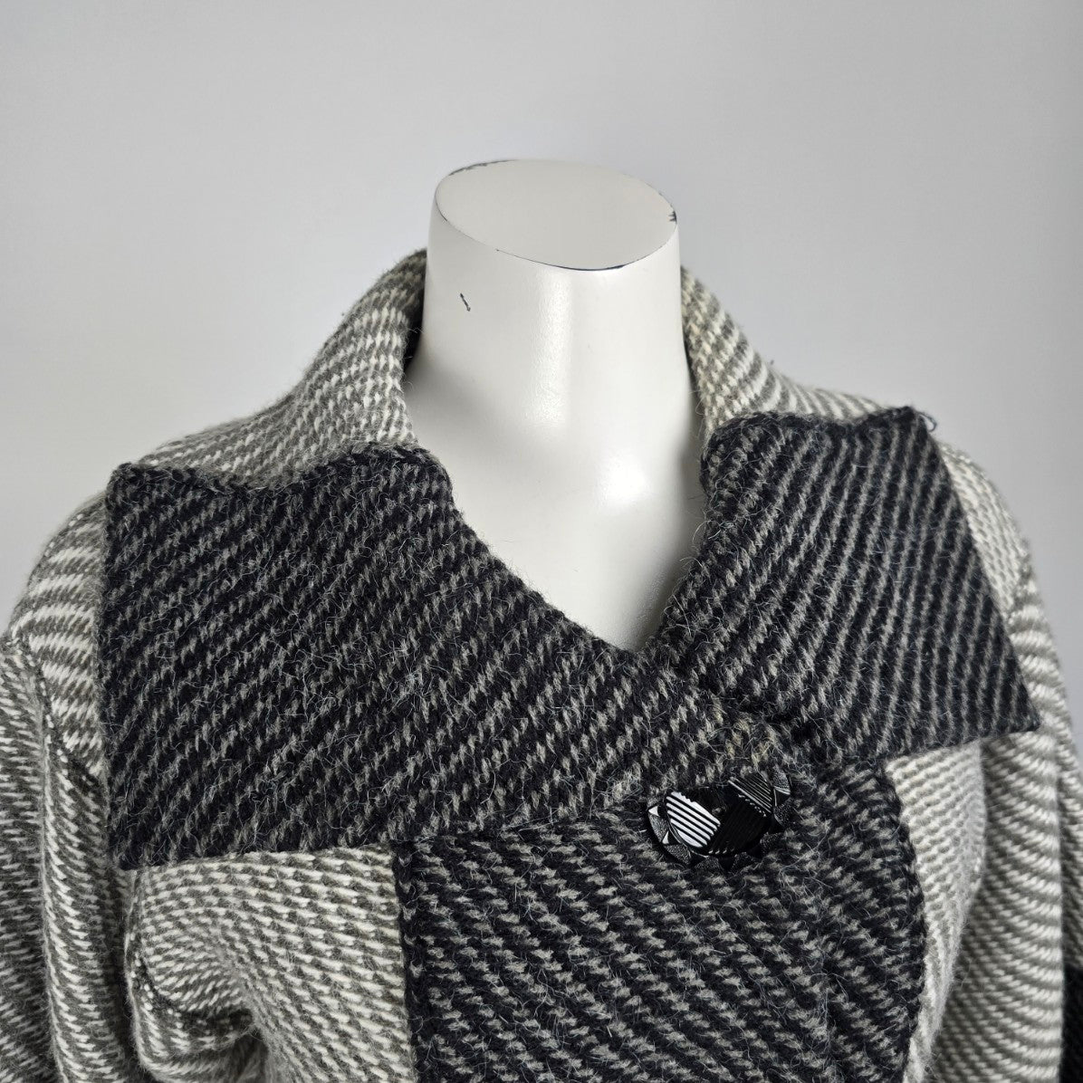 Papa Grey Knit Button Up Cardigan Size S/M