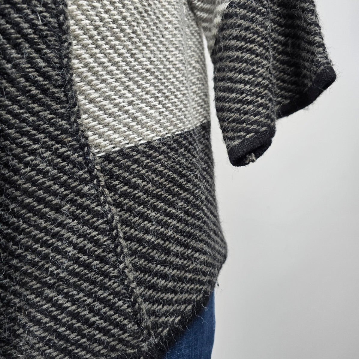 Papa Grey Knit Button Up Cardigan Size S/M