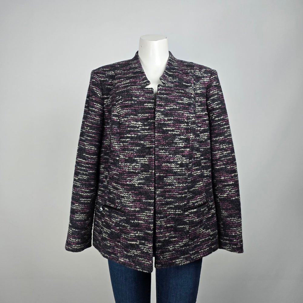 Laura Purple Tweed Blazer Size 14