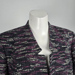 Laura Purple Tweed Blazer Size 14