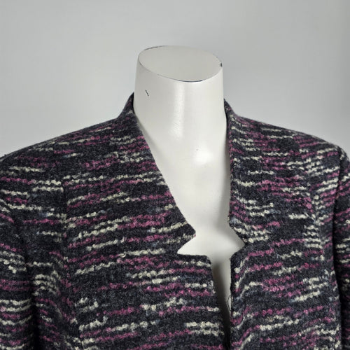 Laura Purple Tweed Blazer Size 14