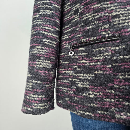 Laura Purple Tweed Blazer Size 14