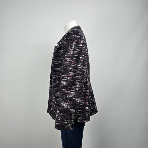 Laura Purple Tweed Blazer Size 14