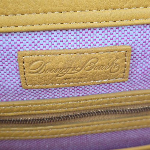 Dooney & Bourke Yellow Pebbled Leather Satchel Purse